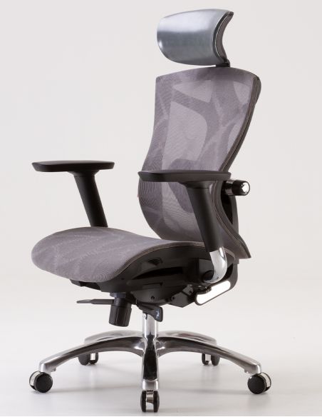 Крісло SIHOO V1 GREY MESH ергономічне