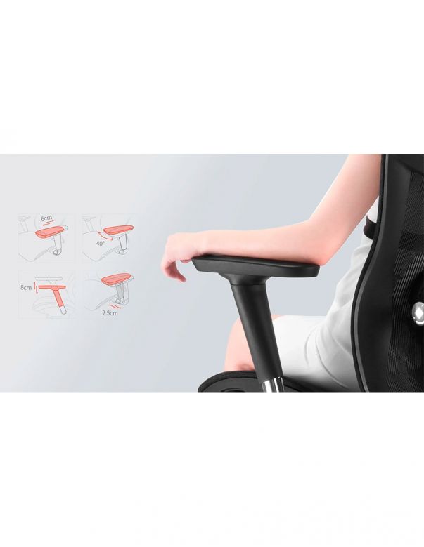 Крісло SIHOO V1 GREY MESH ергономічне