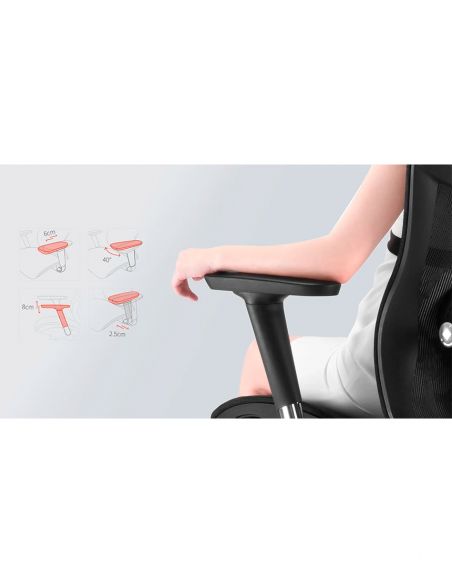 Крісло SIHOO V1 GREY MESH ергономічне