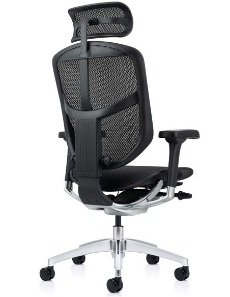 Крісло ергономічне ENJOY ELITE 2 (EJE2-AB-HAM-5D-L, СІТКА T-168-B1BLACK)