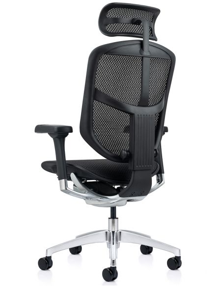 Крісло ергономічне ENJOY ELITE 2 (EJE2-AB-HAM-5D-L, СІТКА T-168-B1BLACK)
