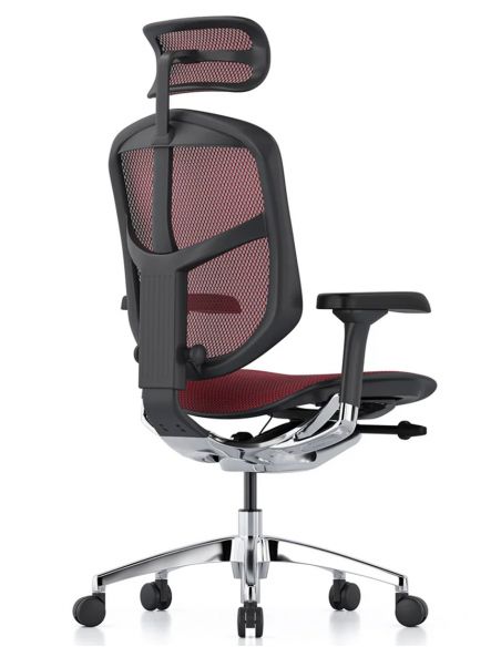 Крісло ергономічне ENJOY ELITE 2 (EJE2-AB-HAM-5D-L, СІТКА T-168-B3 SCARLET)
