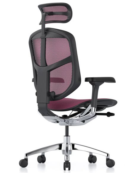 Крісло ергономічне ENJOY ELITE 2 (EJE2-AB-HAM-5D-L, СІТКА T-168-B5 PINK)
