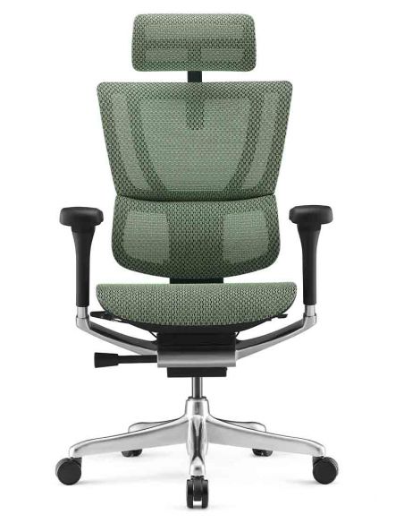 Крісло ергономічне MIRUS-IOO 2 (IOOE2-AB-HAM-5D-L, СІТКА Т-168-B6 GREEN)