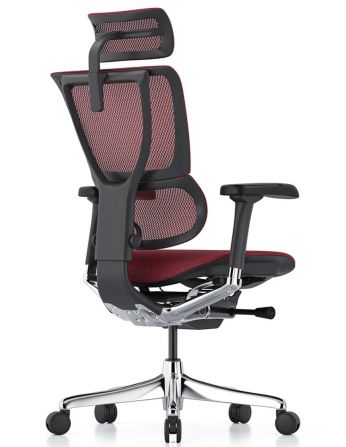 Крісло ергономічне MIRUS-IOO 2 (IOOE2-AB-HAM-5D-L, СІТКА T-168-B3 SCARLET) 2