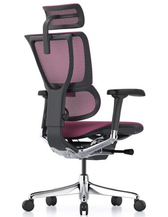 Крісло ергономічне MIRUS-IOO 2 (IOOE2-AB-HAM-5D-L, СІТКА T-168-B5 PINK) 2