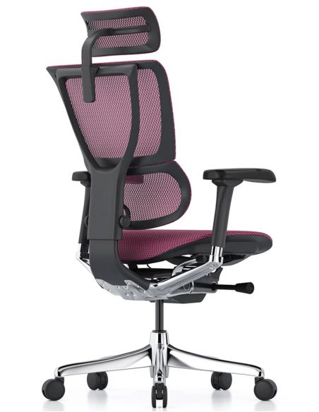Крісло ергономічне MIRUS-IOO 2 (IOOE2-AB-HAM-5D-L, СІТКА T-168-B5 PINK)