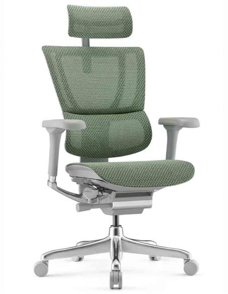 Крісло ергономічне MIRUS-IOO 2 (IOOE2-AG-HAM-5D-L, СІТКА Т-168-B6 GREEN)