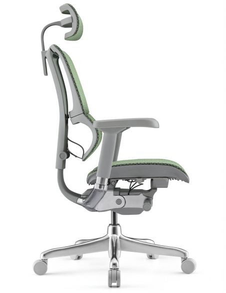 Крісло ергономічне MIRUS-IOO 2 (IOOE2-AG-HAM-5D-L, СІТКА Т-168-B6 GREEN)