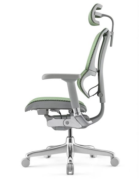 Крісло ергономічне MIRUS-IOO 2 (IOOE2-AG-HAM-5D-L, СІТКА Т-168-B6 GREEN)
