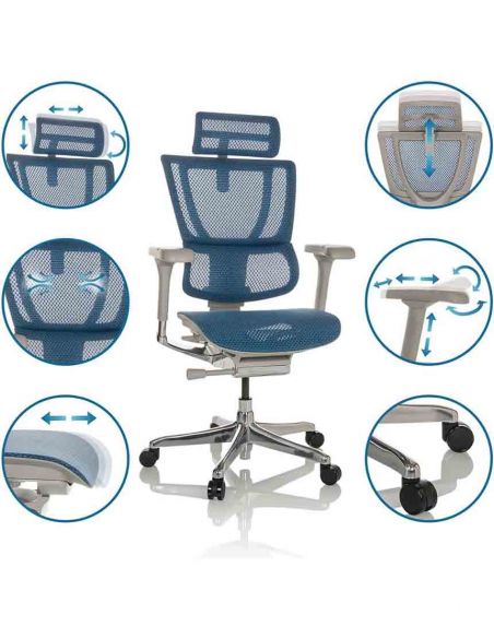 Крісло ергономічне MIRUS-IOO 2 (IOOE2-AG-HAM-5D-L, СІТКА Т-168-B6 GREEN)