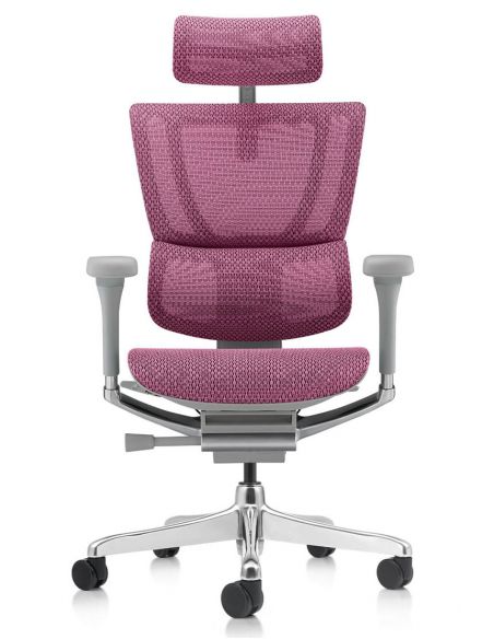 Крісло ергономічне MIRUS-IOO 2 (IOOE2-AG-HAM-5D-L, СІТКА Т-168-B5 PINK )