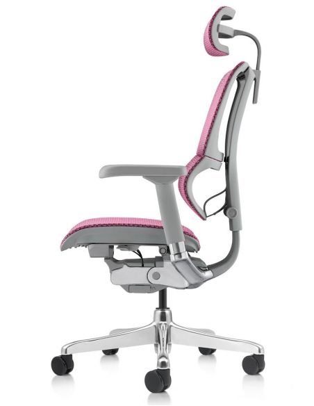 Крісло ергономічне MIRUS-IOO 2 (IOOE2-AG-HAM-5D-L, СІТКА Т-168-B5 PINK )