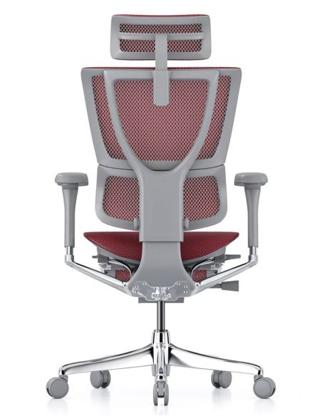 Крісло MIRUS-IOO 2 (IOOE2-AG-HAM-5D-L, СІТКА T-168-B3 SCARLET), ергономічне