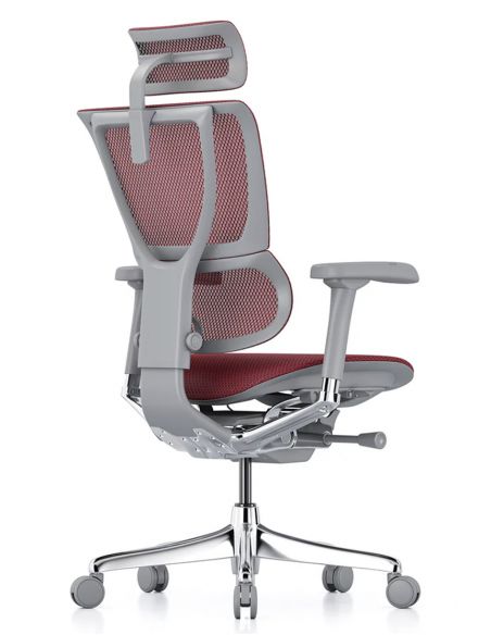 Крісло MIRUS-IOO 2 (IOOE2-AG-HAM-5D-L, СІТКА T-168-B3 SCARLET), ергономічне