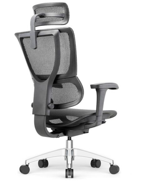 Крісло MIRUS-IOO PROJECT 2 (IOOB2WB-AB-HAM, СІТКА Т-168-B1 BLACK), ергономічне