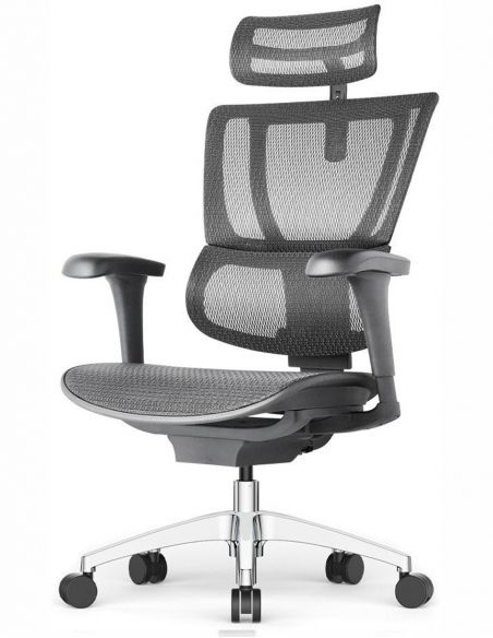 Крісло MIRUS-IOO PROJECT 2 (IOOB2WB-AB-HAM, СІТКА Т-168-B1 BLACK), ергономічне