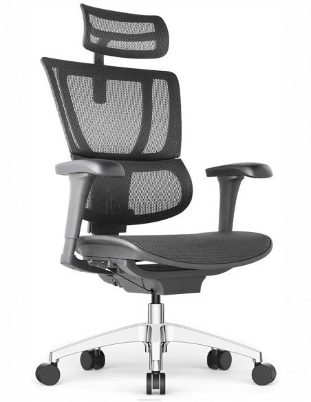 Крісло MIRUS-IOO PROJECT 2 (IOOB2WB-AB-HAM, СІТКА Т-168-B1 BLACK), ергономічне