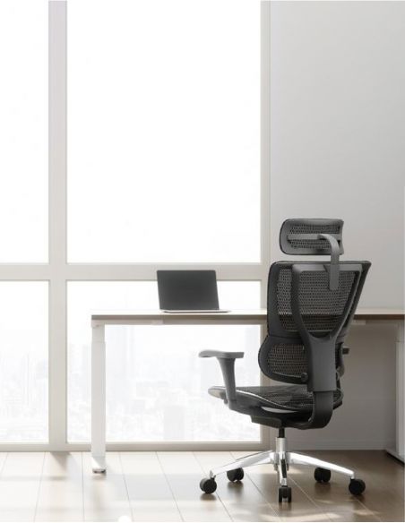 Крісло MIRUS-IOO PROJECT 2 (IOOB2WB-AB-HAM, СІТКА Т-168-B1 BLACK), ергономічне