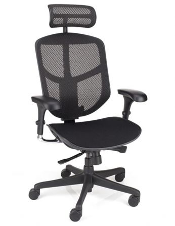 Крісло ENJOY CLASSIC 2 BLACK FABRIC ергономічне