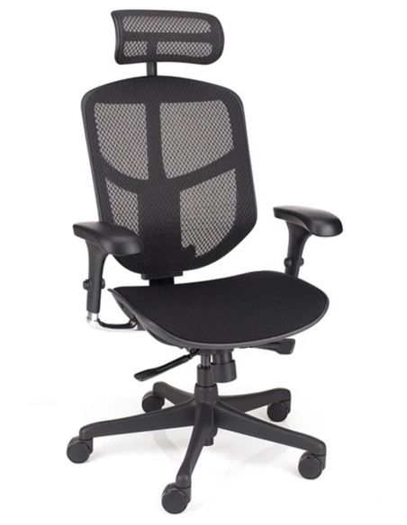Крісло ENJOY CLASSIC 2 BLACK FABRIC ергономічне
