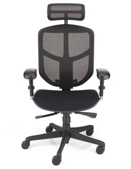 Крісло ENJOY CLASSIC 2 BLACK FABRIC ергономічне