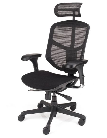 Крісло ENJOY CLASSIC 2 BLACK FABRIC ергономічне