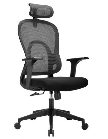 Крісло KRESLALUX GO-SIT 645-1A BLACK, ергономічне