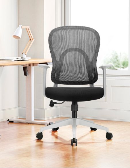 Крісло KRESLALUX GO-SIT 645-1B LIGHT GREY, ергономічне