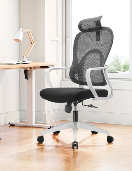 Крісло KRESLALUX GO-SIT 645-A LIGHT GREY, ергономічне