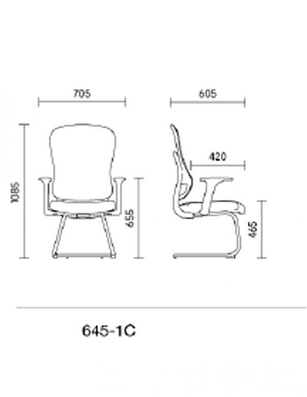 Крісло KRESLALUX GO-SIT 645-1C BLACK,...