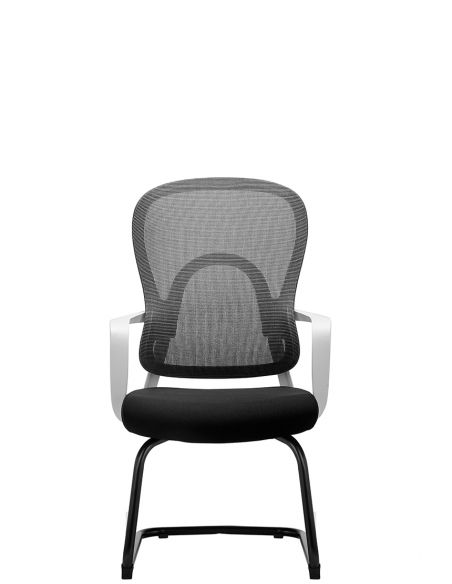 Крісло KRESLALUX GO-SIT 645-C LIGHT GREY, для відвідувача, на полозах