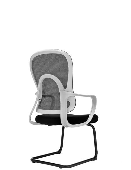 Крісло KRESLALUX GO-SIT 645-C LIGHT GREY, для відвідувача, на полозах