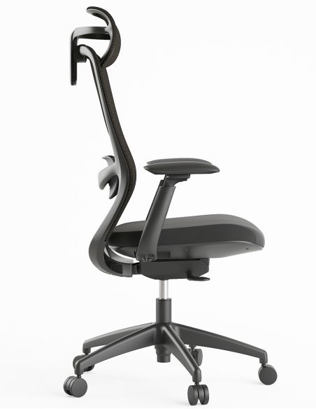 Крісло KRESLALUX SILKY GHB DARK GREY, ергономічне