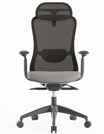 Крісло KRESLALUX SILKY GHB LIGHT GREY, ергономічне 2