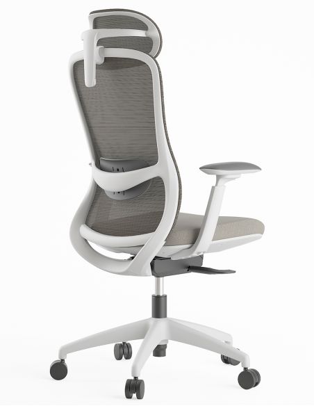 Крісло KRESLALUX SILKY GHW LIGHT GREY, ергономічне