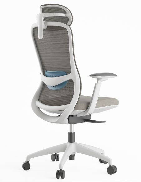 Крісло KRESLALUX SILKY GHW LIGHT GREY, ергономічне