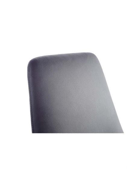 Крісло FK005-C для відвідувача, шкіряне, чорне