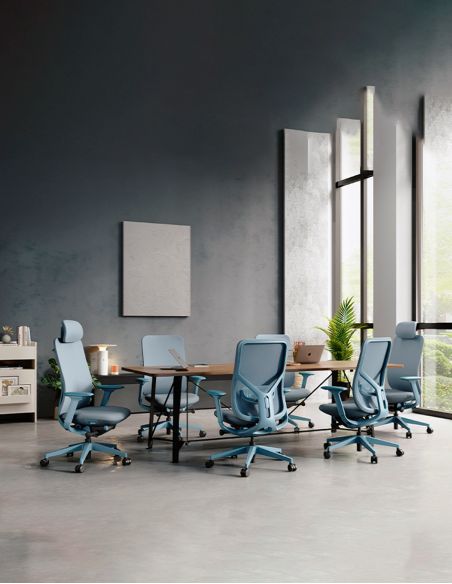 Крісло KRESLALUX ANTLER EAN-001A BLUE, ергономічне