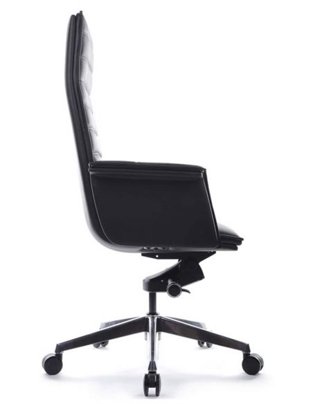 Крісло A1819-2 для керівника, чорне, шкіряне
