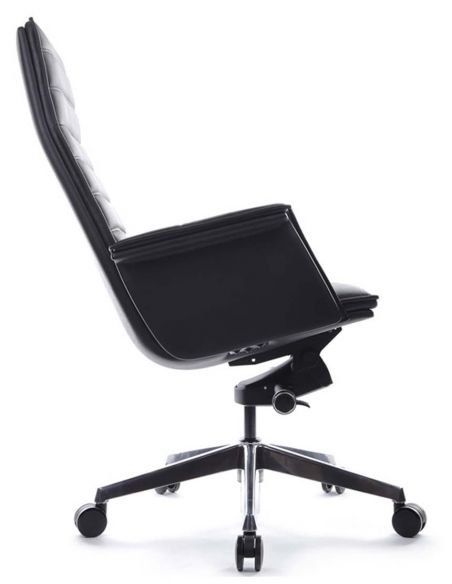 Крісло A1819-2 для керівника, чорне, шкіряне