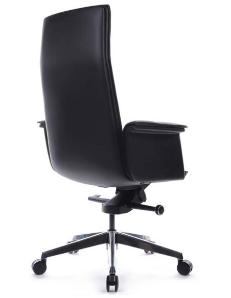 Крісло A1819-2 для керівника, чорне, шкіряне