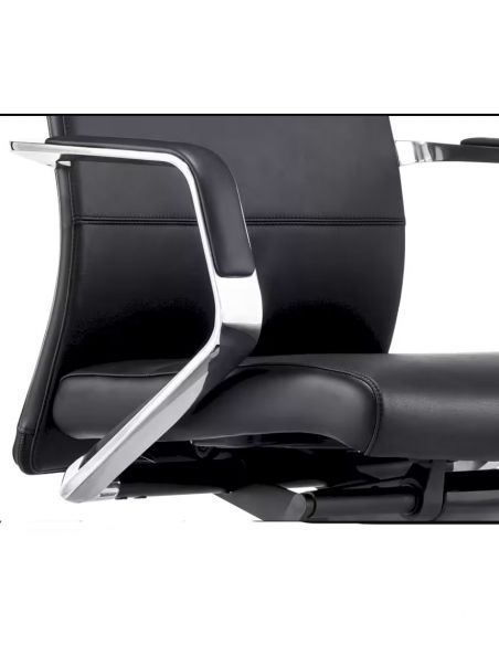 Крісло A1811-1 BL для керівника, коричневе, шкіряне