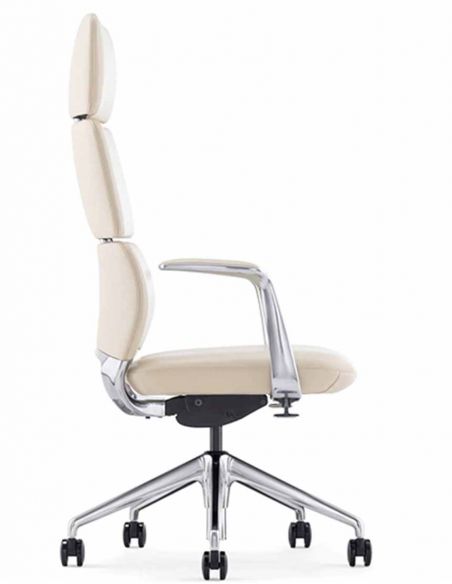 Крісло FK013-A12 для керівника, шкіряне, коричневий колір