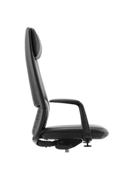 Крісло FK012-A12 для керівника, шкіряне, чорний колір