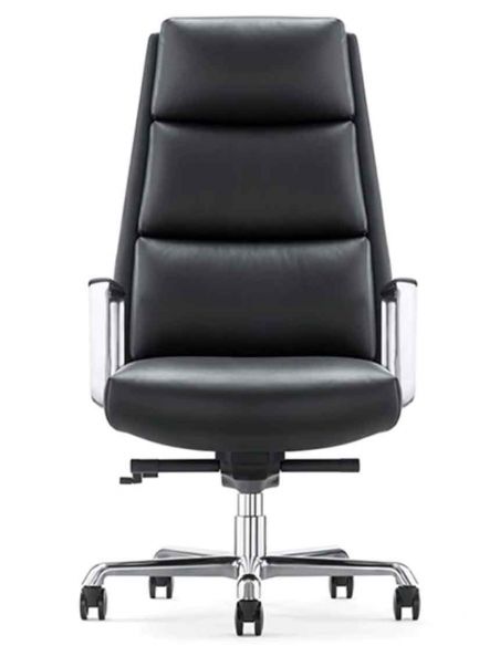 Крісло A2415-P для керівника, шкіряне, чорний колір