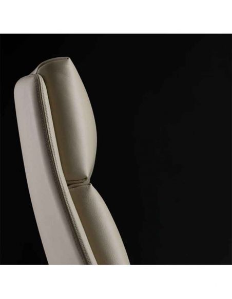 Крісло A2415-P для керівника, шкіряне, чорний колір