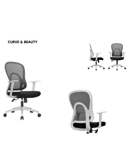 Крісло KRESLALUX GO-SIT 645-B LIGHT GREY, ергономічне