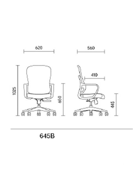 Крісло KRESLALUX GO-SIT 645-B LIGHT GREY, ергономічне