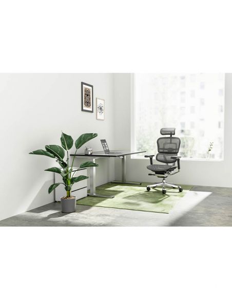 Крісло ERGOHUMAN ELITE 2 (EHE2-AB-HBM-F-5D-L), ергономічне, з тканинним сидінням